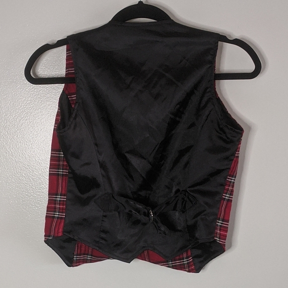 Switchblade Stiletto Plaid Vest Vintage Steady L - Picture 4 of 9